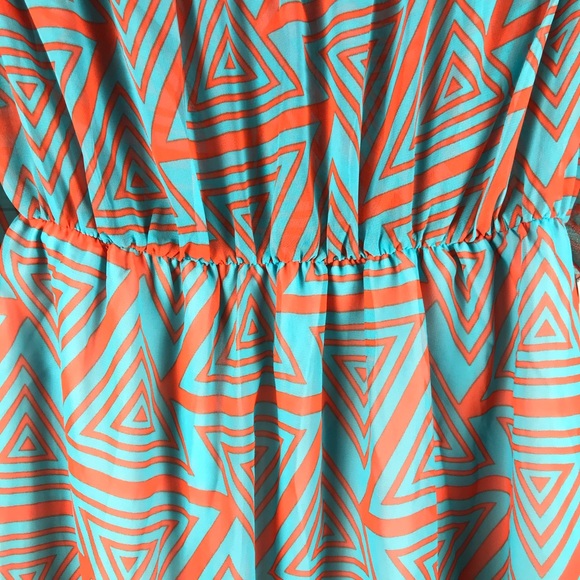 Charming Charlie Strapless Geometric Sundress Sz S - Picture 5 of 9